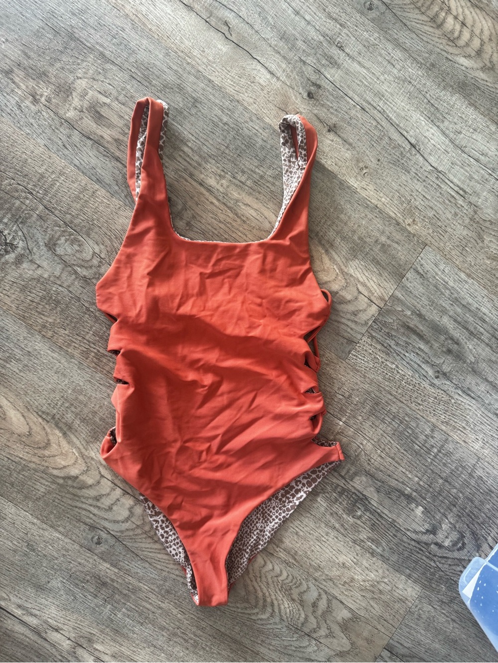 Acacia Swimwear Rust One-Piece Swimsuit Small